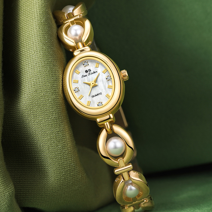 Luxury Watch And Jewelry Brand - Zegarek damski marki BS, japoński styl,