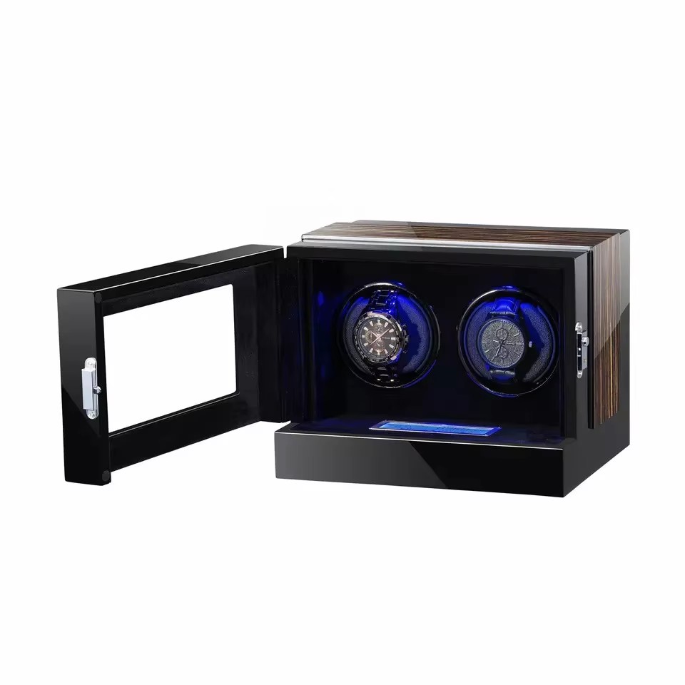 Luxury Watch Winder - 2-miejscowy ochronny luksusowy futerał na zegarki