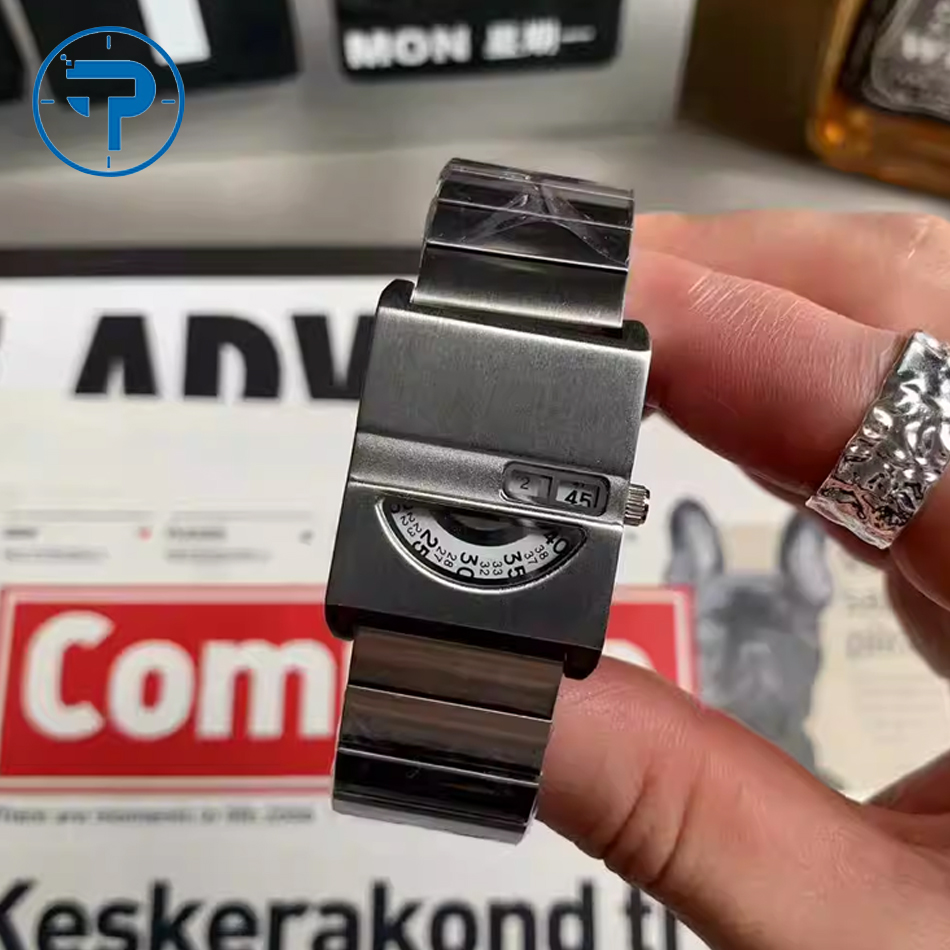 Luxury Watch Market - Męskie zegarki na bransolecie Kwadratowy zegarek