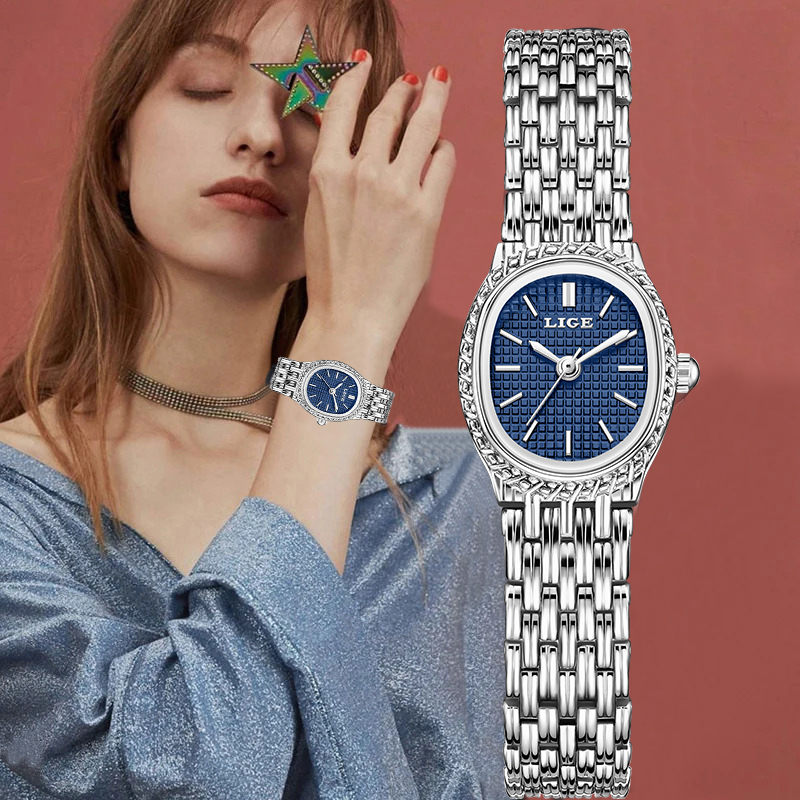 Luxury Watch - Zegarek damski LIGE, luksusowy, kwarcowy, elegancki,