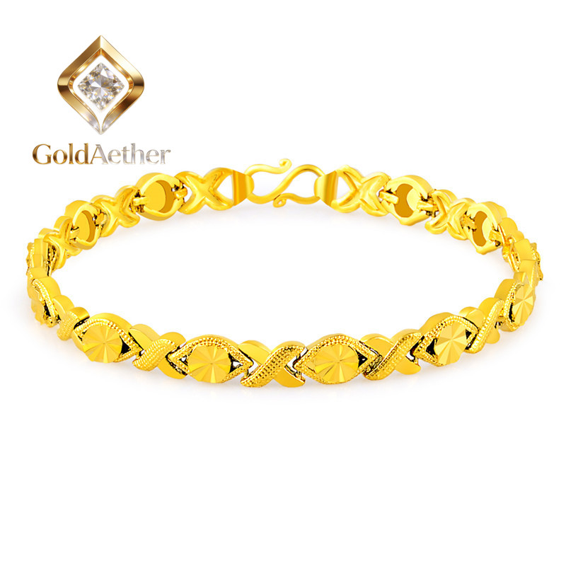 Luxury Watch Service - Złoty pasek do zegarka damskiego GoldAether
