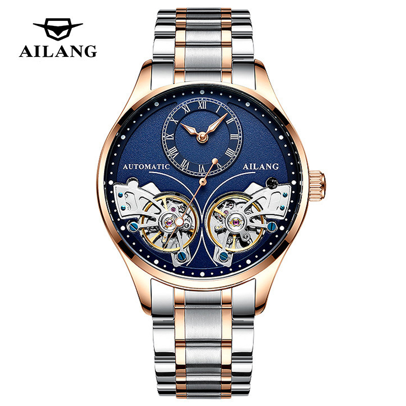 Tourbillon Movement Watch - AILANG Brand New Fashion podwójny zegarek