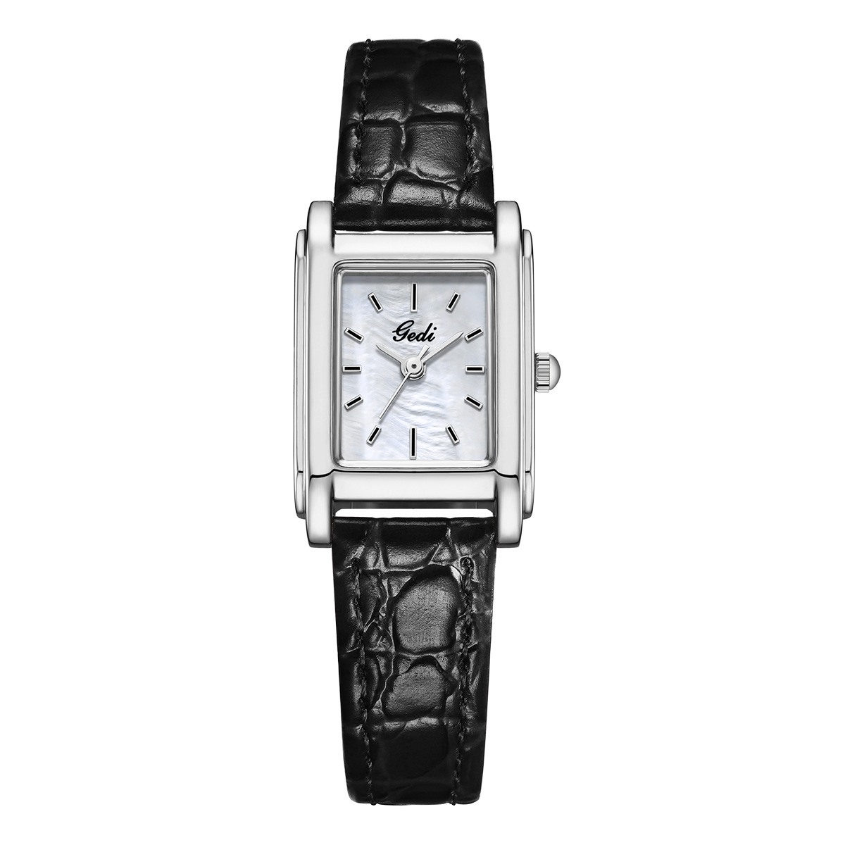Luxury Watch With Leather Strap - Zegarki damskie w stylu light luxury,
