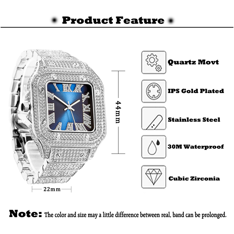 MISSFOX męskie zegarki Hip Hop – Luxury Watch And Jewelry Brand recenzja i cena