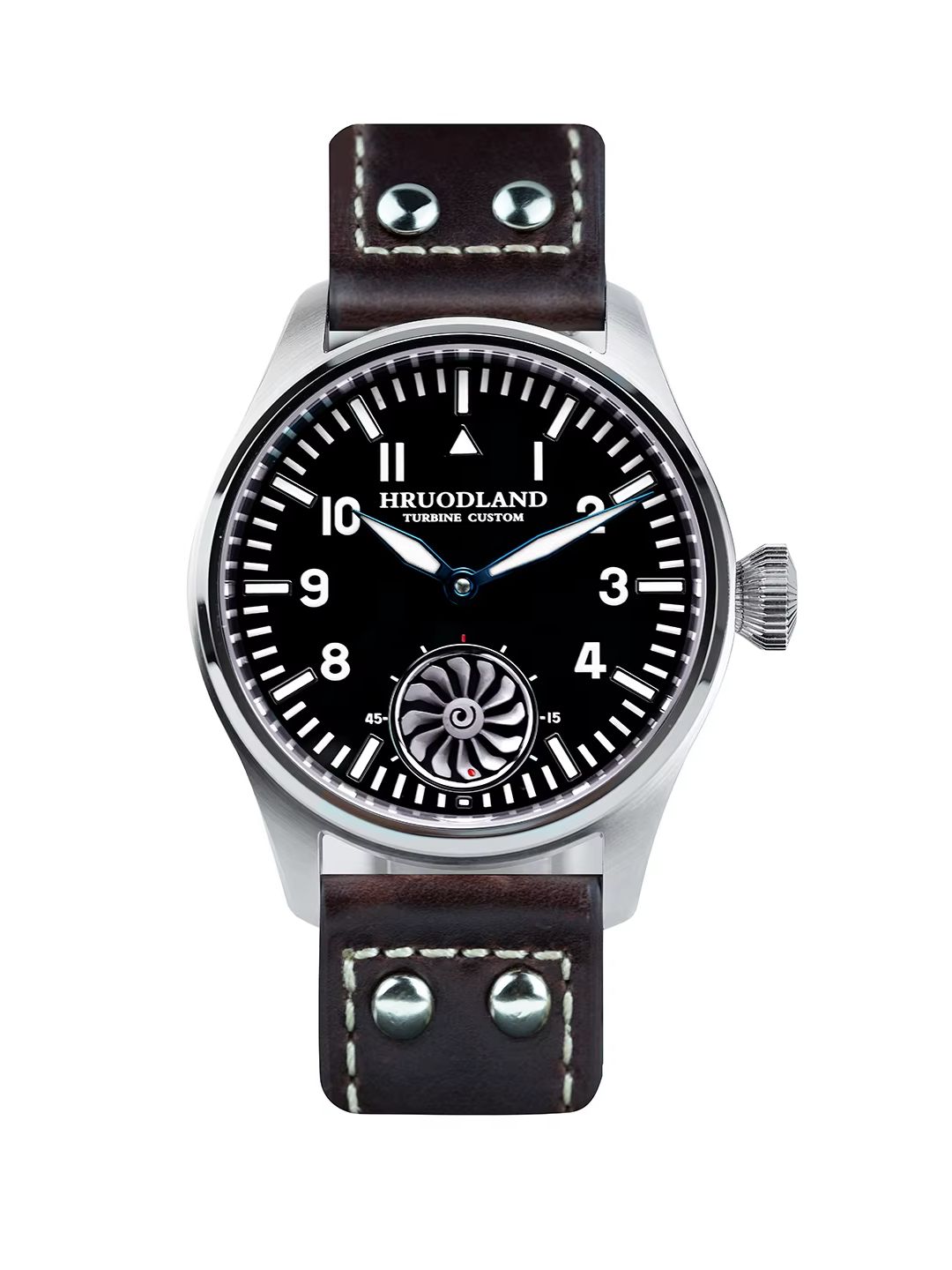 Hruodland 43mm Pilot Męski Zeg – Tourbillon Movement Watch recenzja i cena