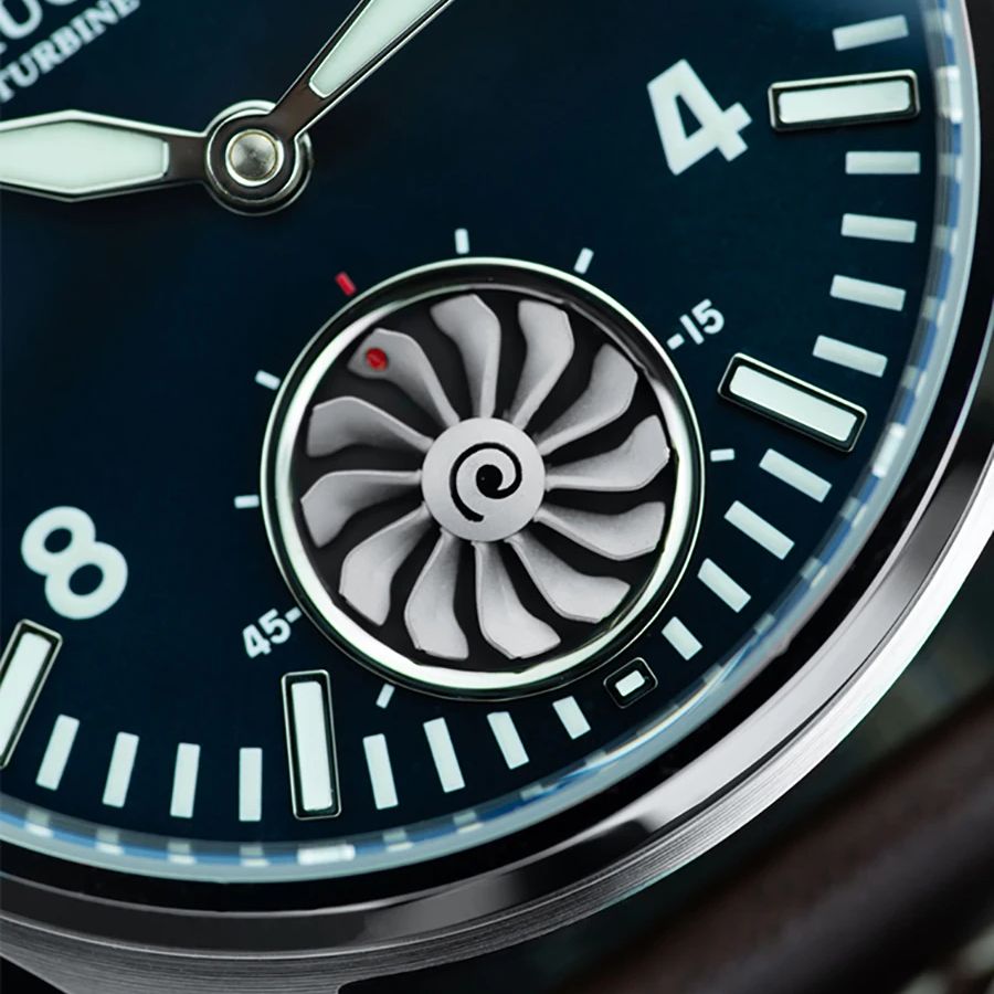 Hruodland 43mm Pilot Męski Zeg – Tourbillon Movement Watch recenzja i cena