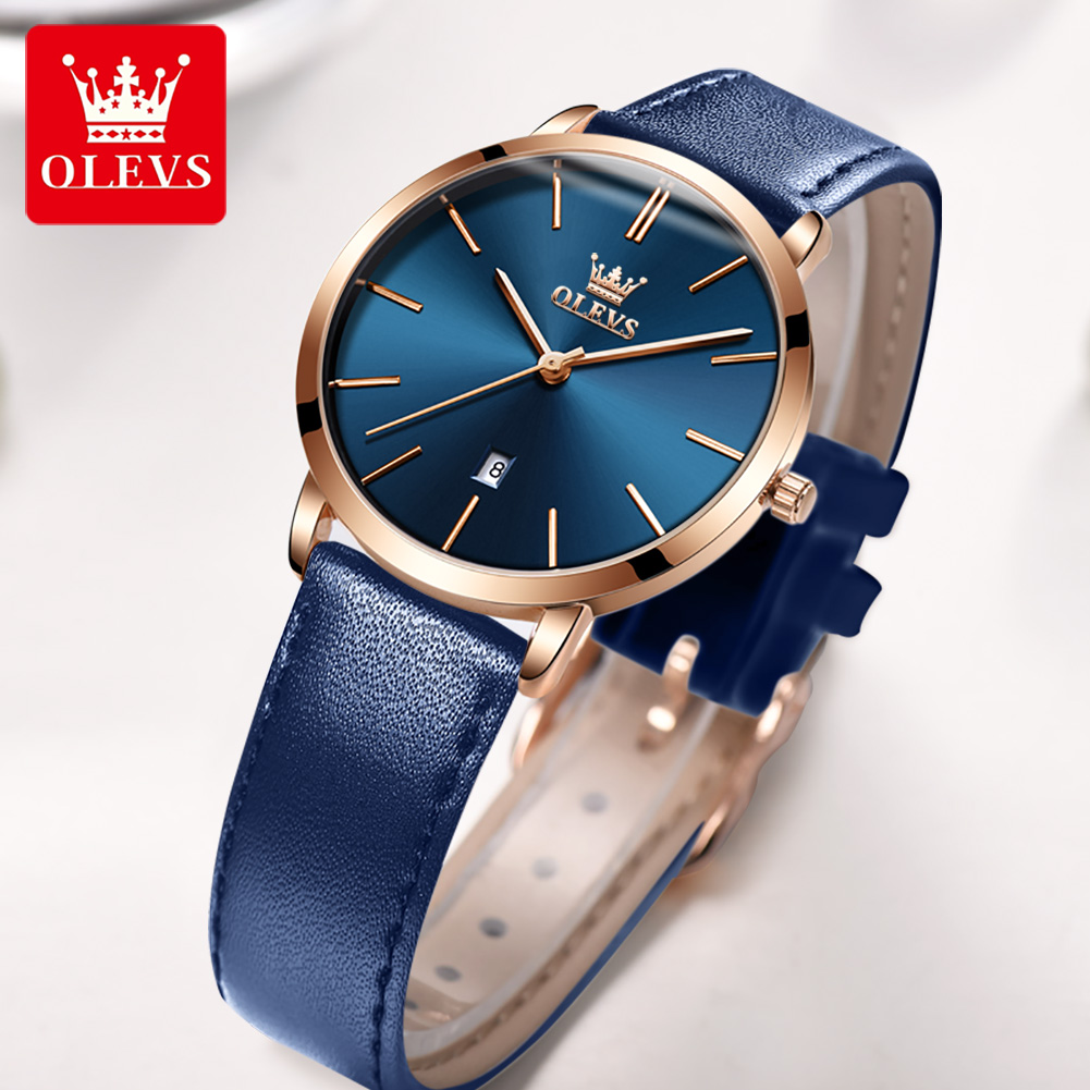OLEVS Fashion Ultra cienkie ze – Luxury Watch With Leather Strap recenzja i cena