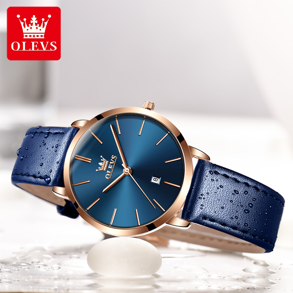 OLEVS Fashion Ultra cienkie ze – Luxury Watch With Leather Strap recenzja i cena