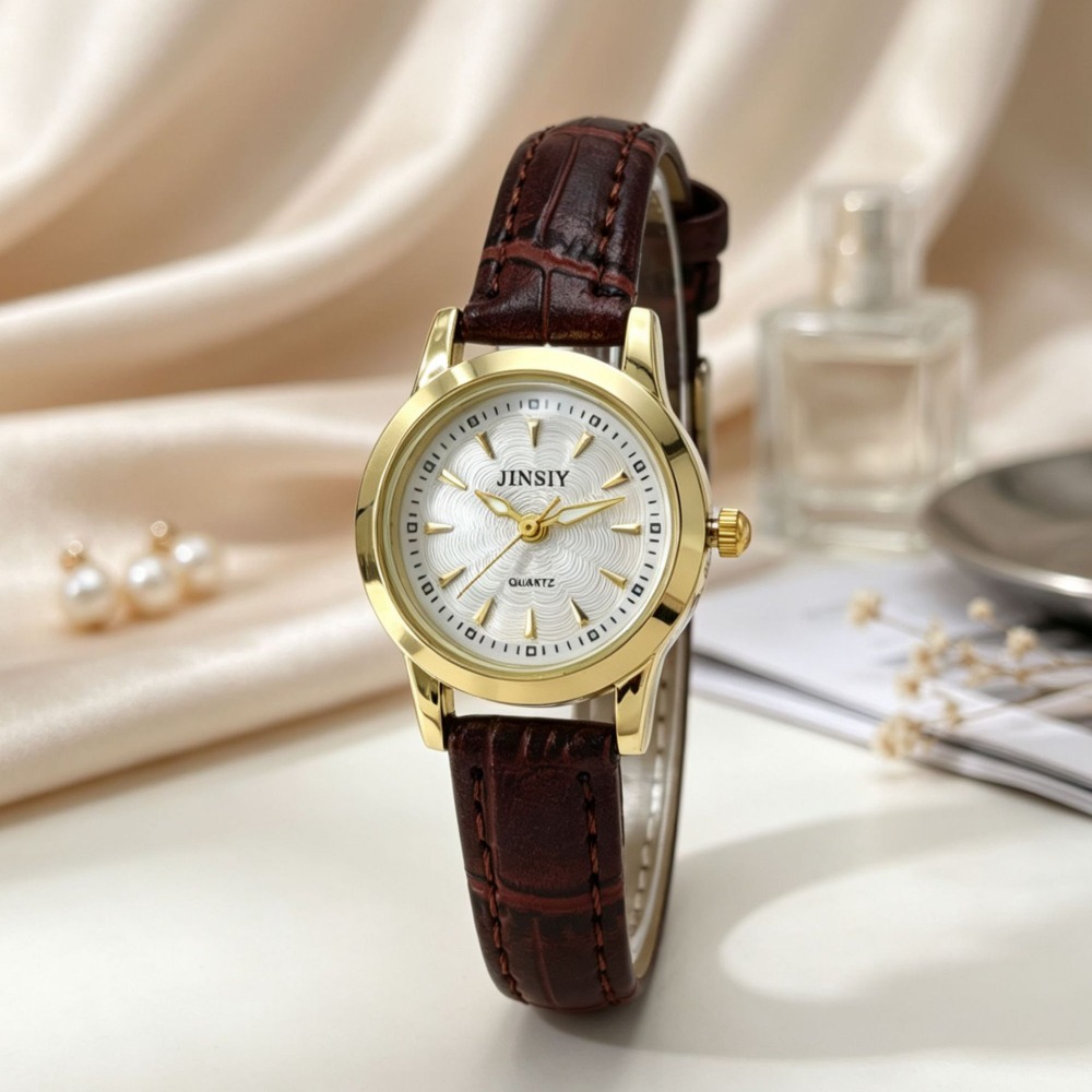 Zegarek kwarcowy z modnym skór – Luxury Watch With Leather Strap recenzja i cena