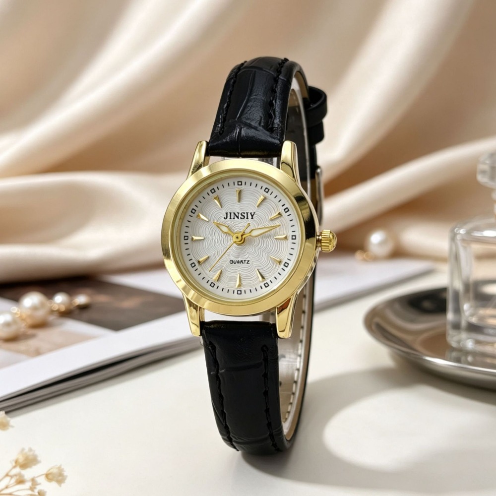 Zegarek kwarcowy z modnym skór – Luxury Watch With Leather Strap recenzja i cena
