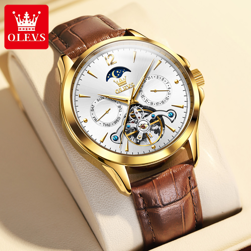 OLEVS 6663 męski zegarek orygi – Tourbillon Movement Watch recenzja i cena