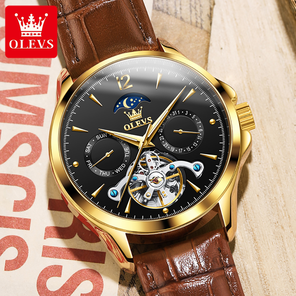 OLEVS 6663 męski zegarek orygi – Tourbillon Movement Watch recenzja i cena