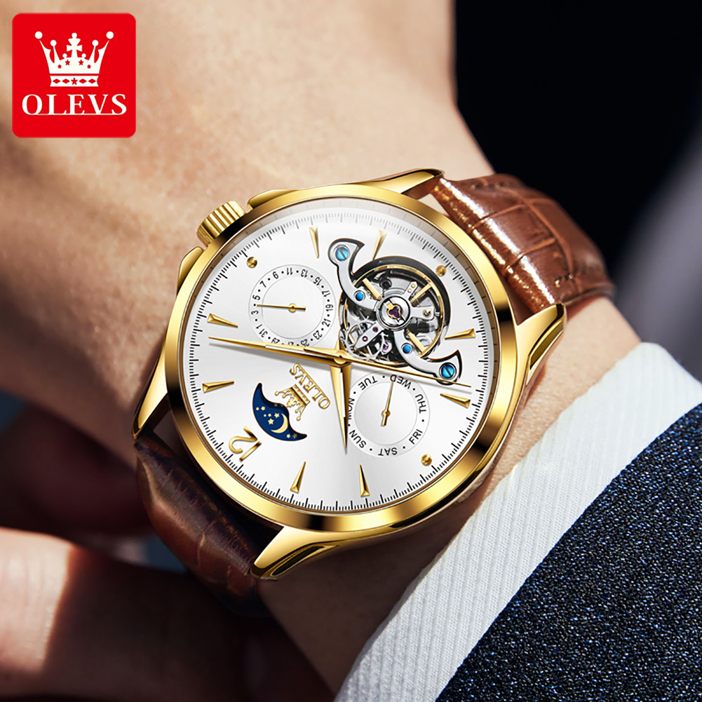 OLEVS 6663 męski zegarek orygi – Tourbillon Movement Watch recenzja i cena