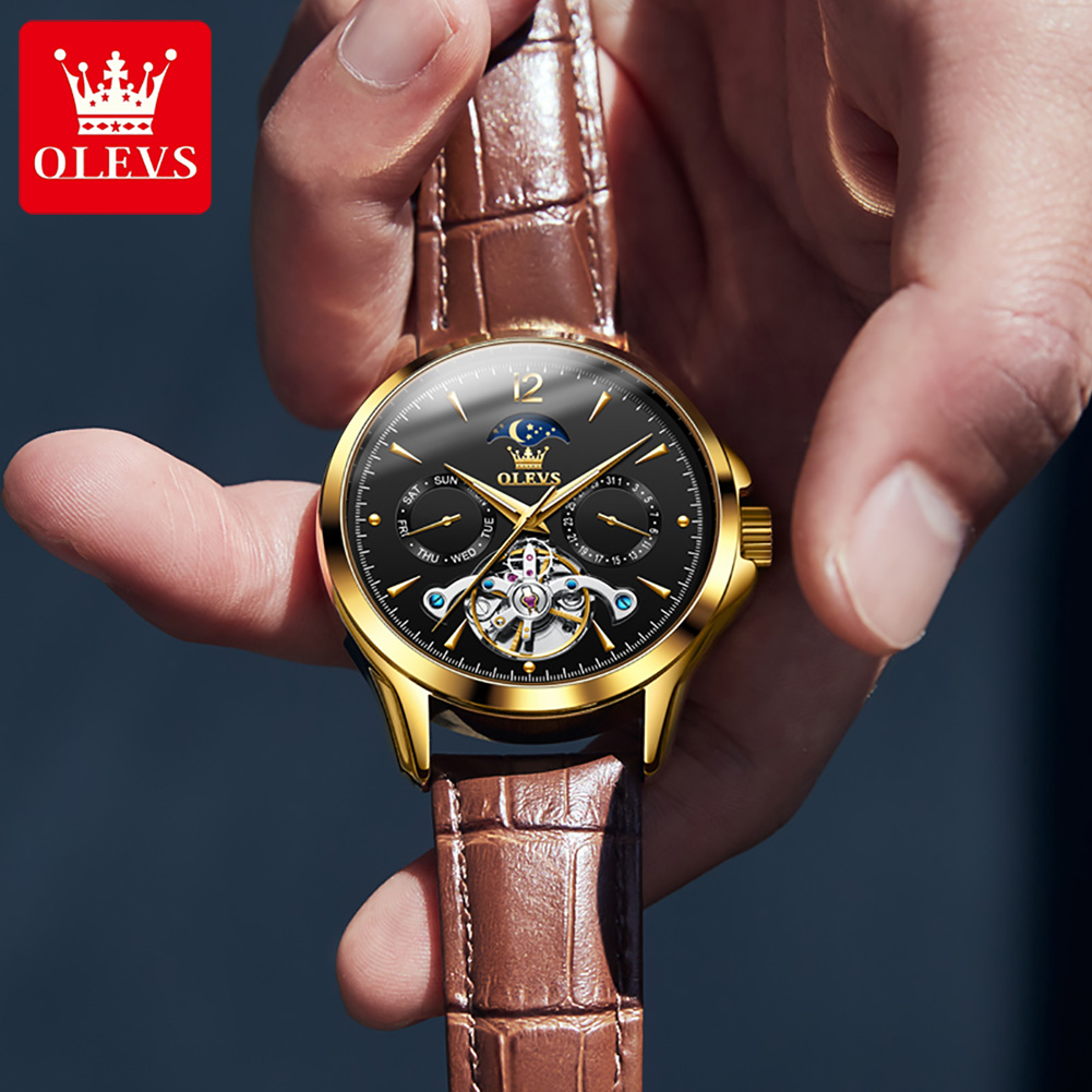 OLEVS 6663 męski zegarek orygi – Tourbillon Movement Watch recenzja i cena