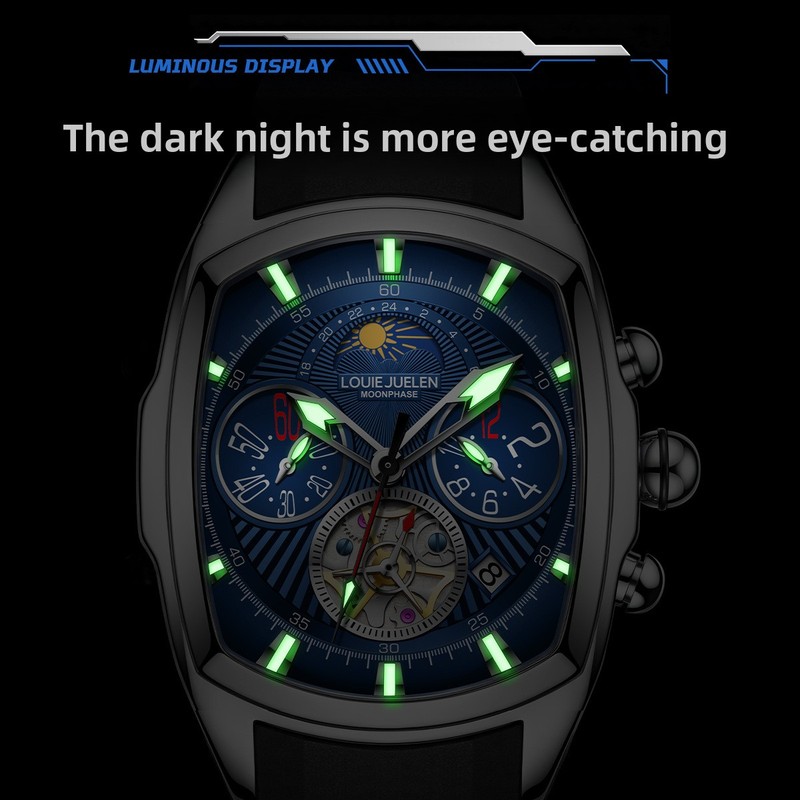 Męski luksusowy zegarek kwarco – Tourbillon Movement Watch recenzja i cena