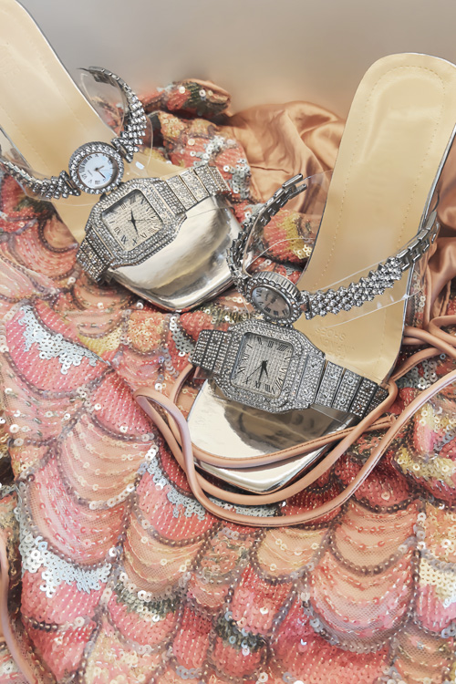 Oryginalny design Kryształowe  – Luxury Watch With Leather Strap recenzja i cena
