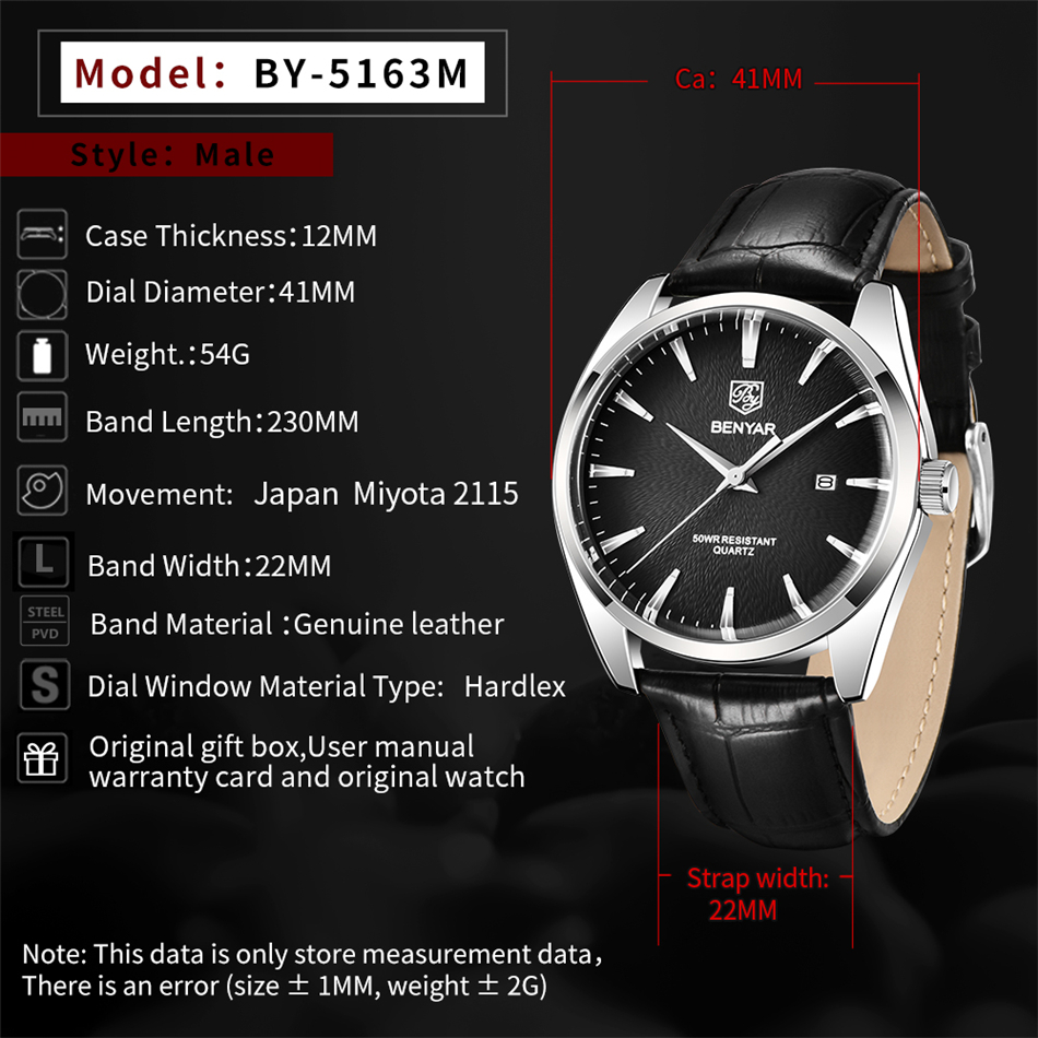 Benyar 5163 Luksusowe zegarki  – Luxury Watch German recenzja i cena