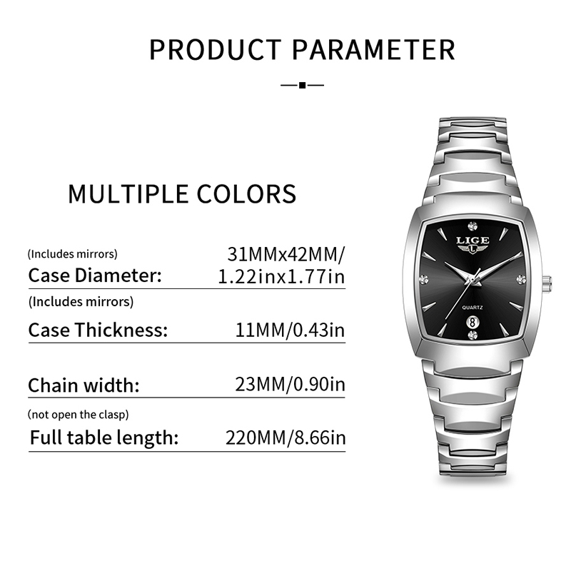 Zegarek LIGE damski biznesowy  – Luxury Watch recenzja i cena