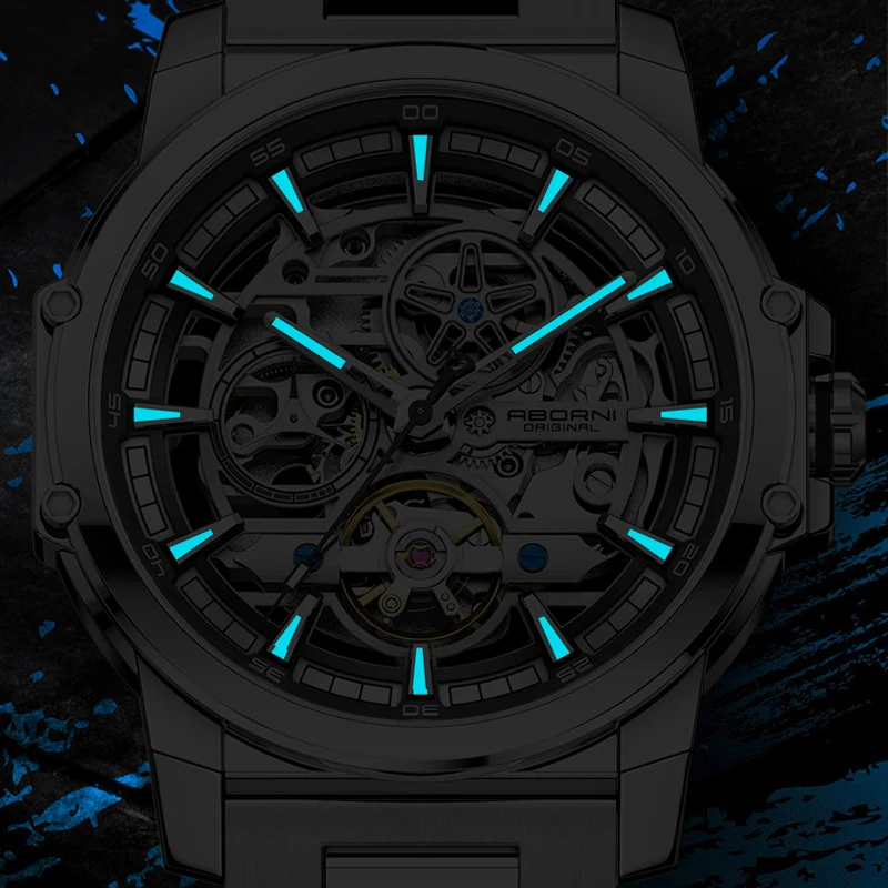 ABORNI 9039 Unikalny Design Sz – Tourbillon Movement Watch recenzja i cena