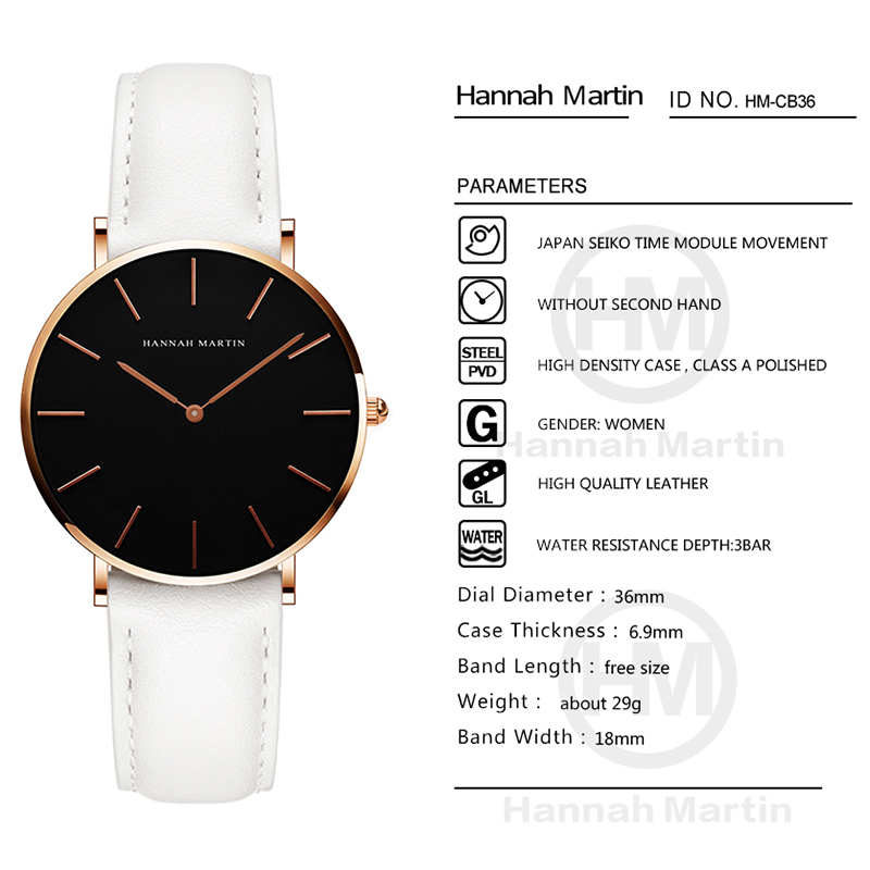 Hannah Martin gorący nowy pani – Luxury Watch With Leather Strap recenzja i cena