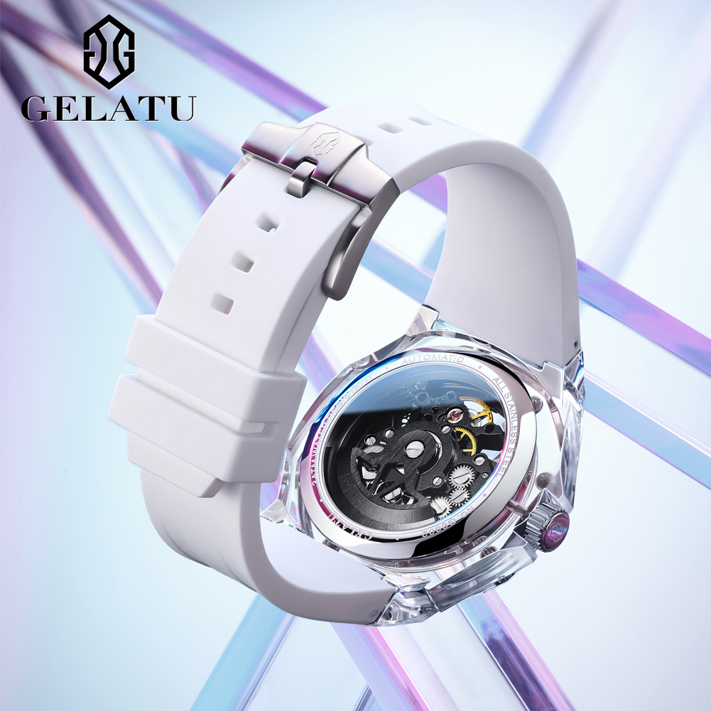 GELATU 8002 Automatyczny Zegar – Luxury Watch With Leather Strap recenzja i cena