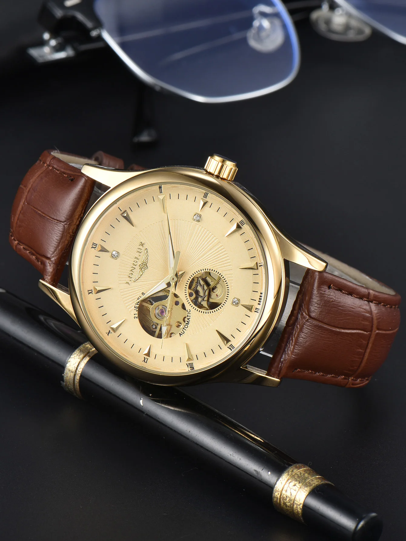 Zegarek automatyczny LONGLUX,  – Luxury Watch On Sale recenzja i cena