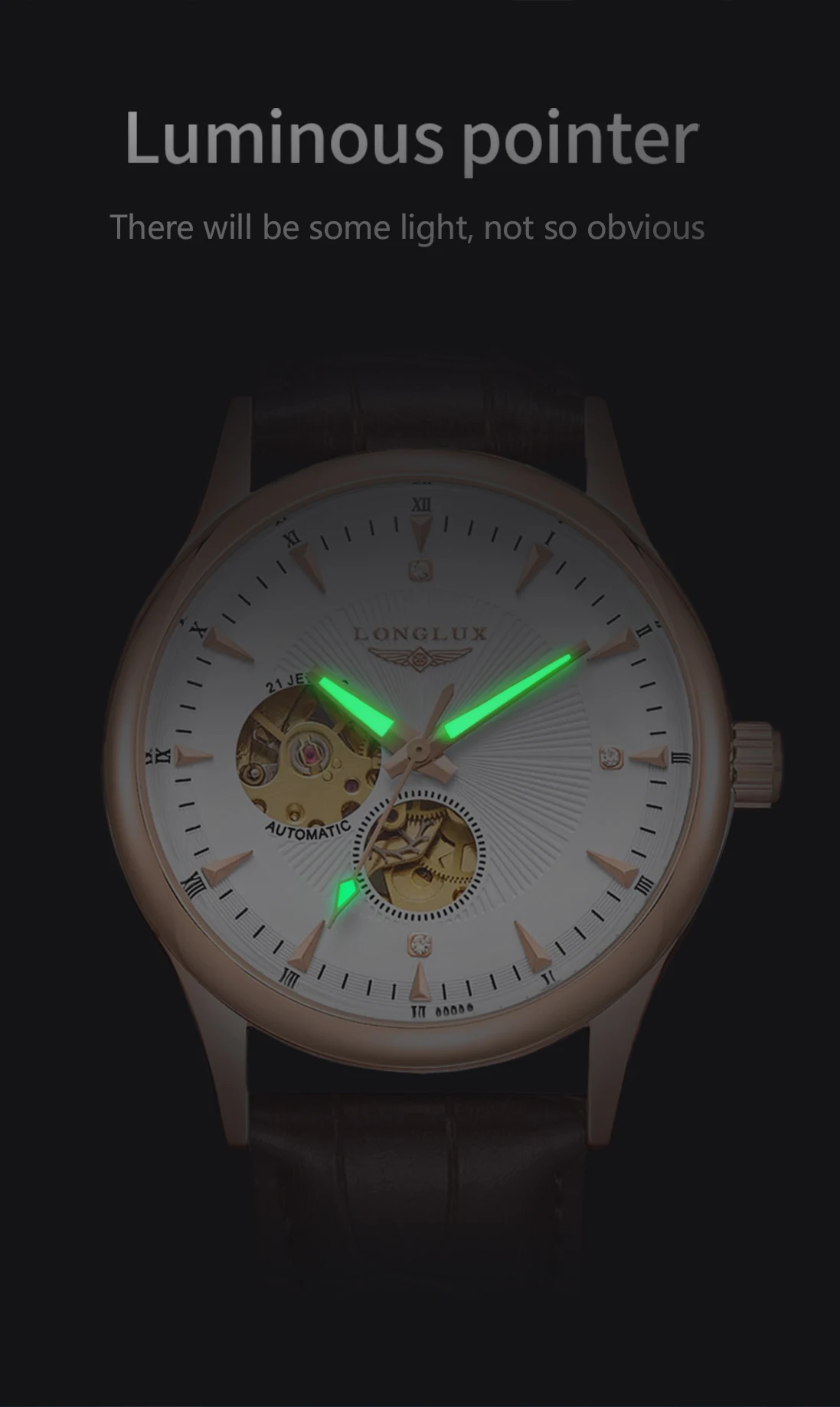 Zegarek automatyczny LONGLUX,  – Luxury Watch On Sale recenzja i cena